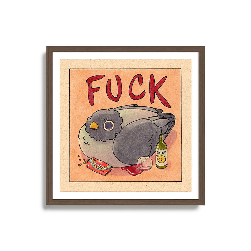 Fuck' Pigeon 05 Framed Art Print
