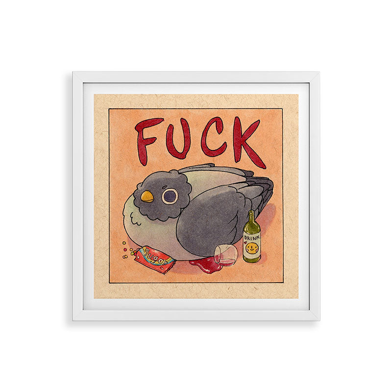 Fuck' Pigeon 05 Framed Art Print