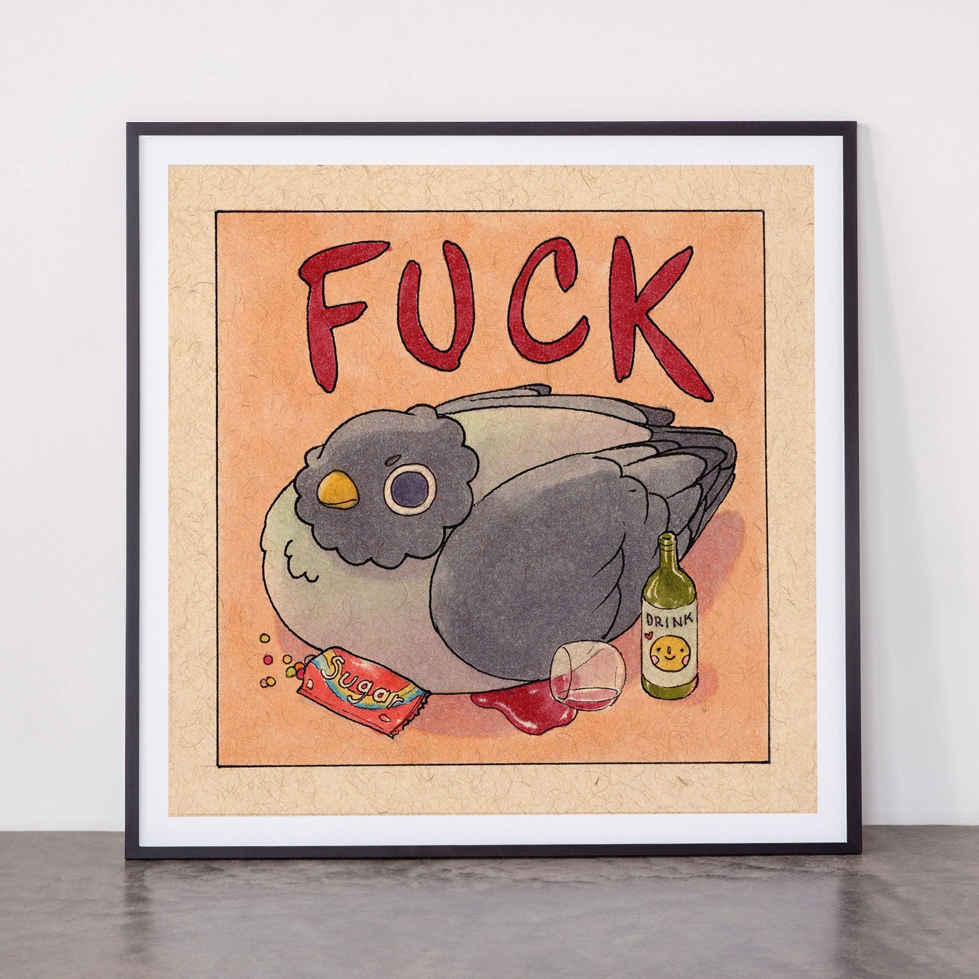 Fuck' Pigeon 05 Framed Art Print