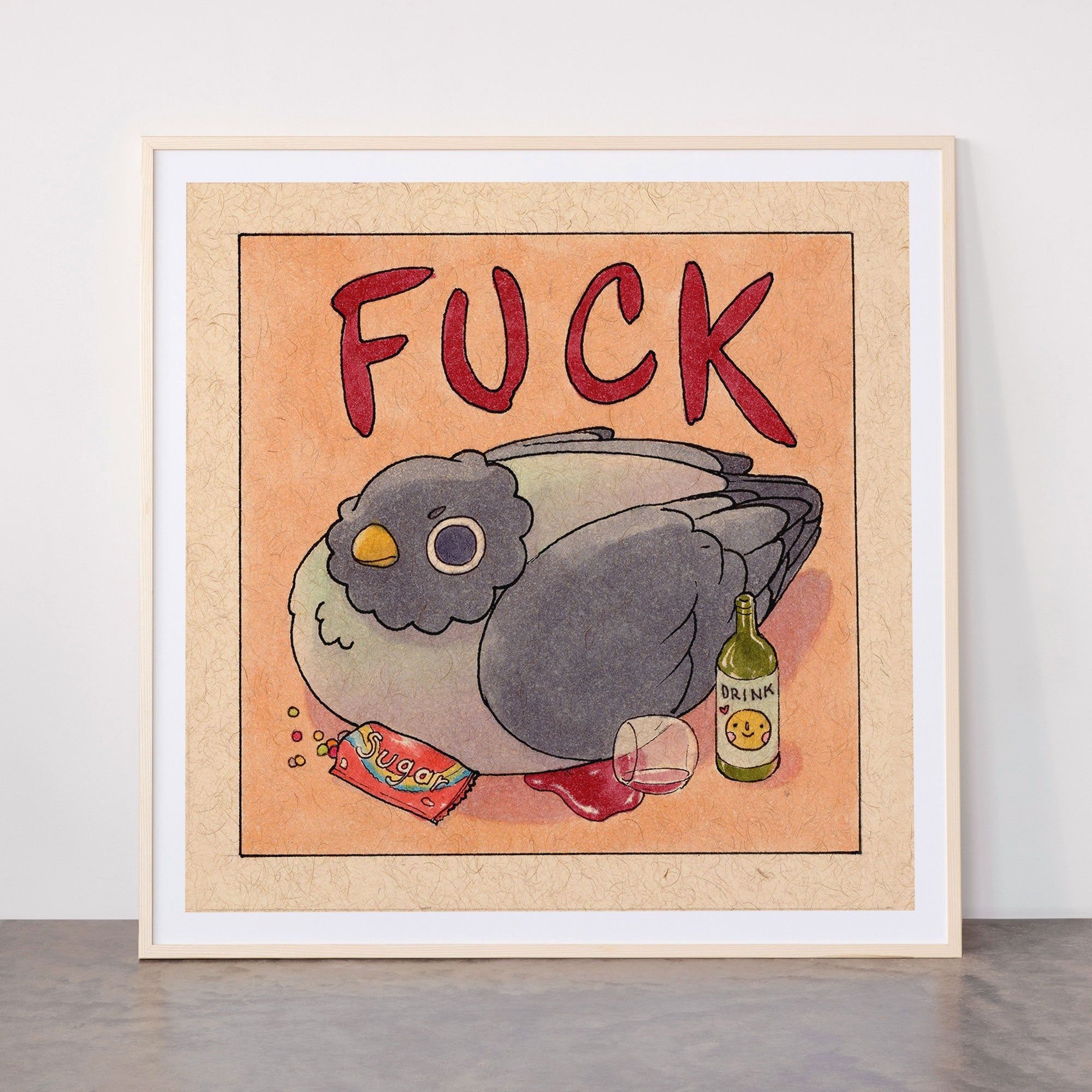 Fuck' Pigeon 05 Framed Art Print