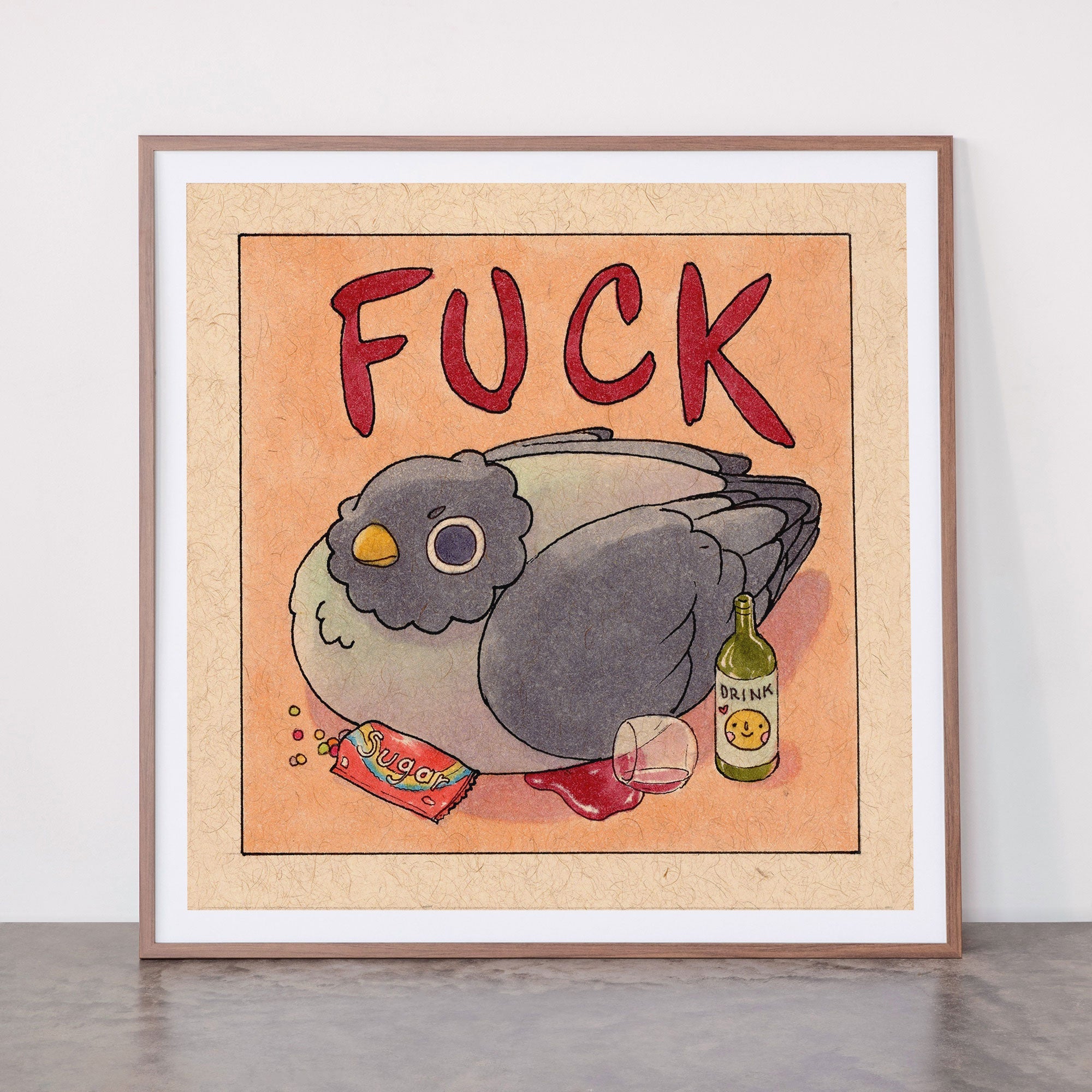 Fuck' Pigeon 05 Framed Art Print