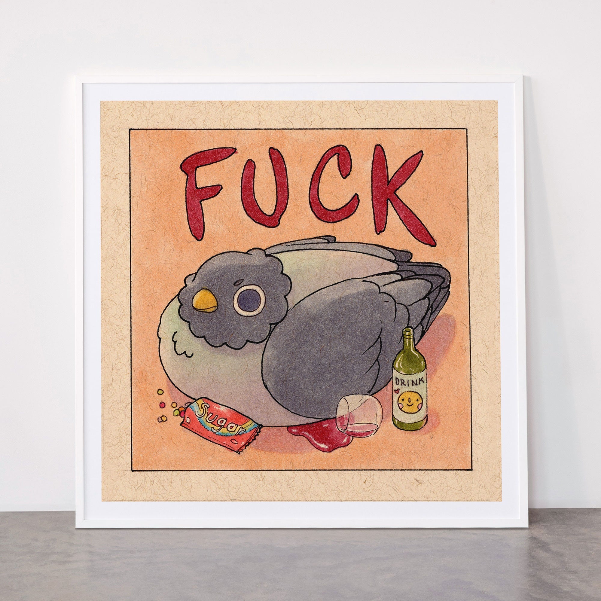 Fuck' Pigeon 05 Framed Art Print