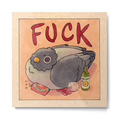 Fuck' Pigeon 05 Metal Print