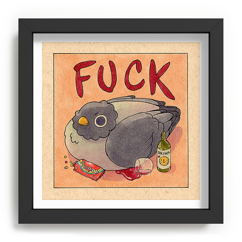 Fuck' Pigeon 05 Framed Art Print