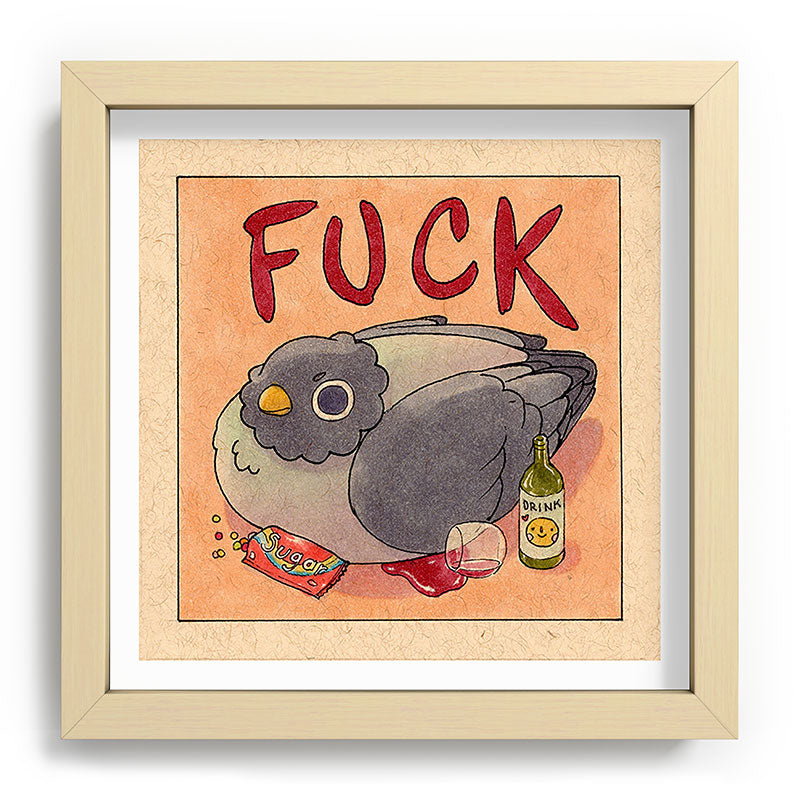 Fuck' Pigeon 05 Framed Art Print