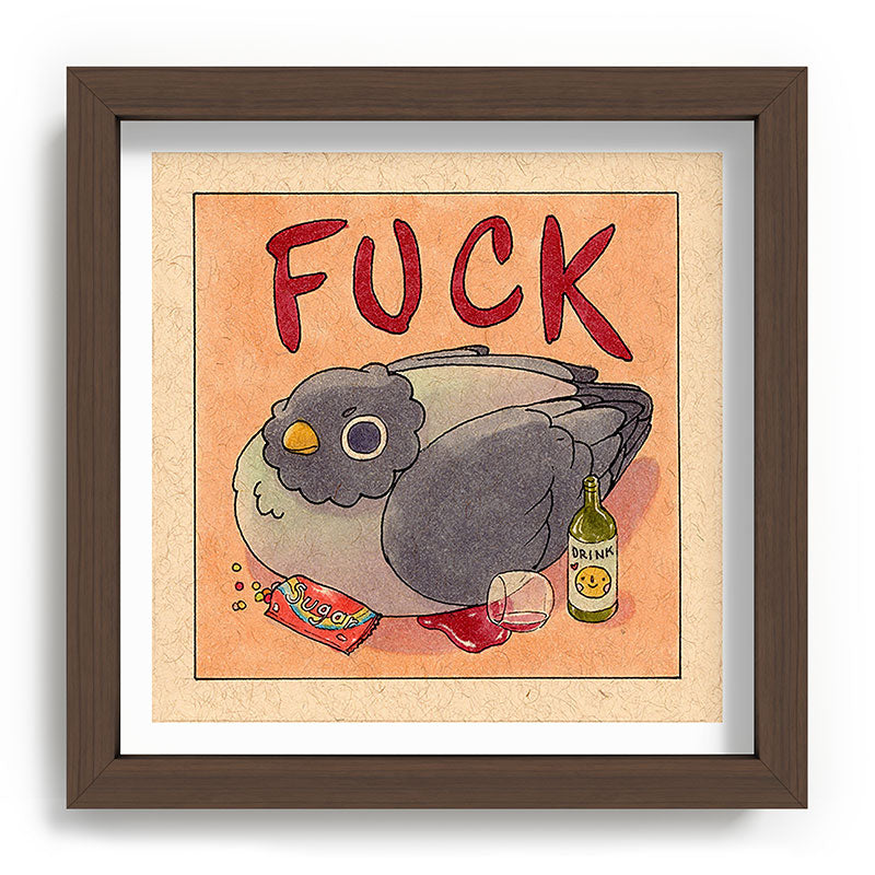 Fuck' Pigeon 05 Framed Art Print