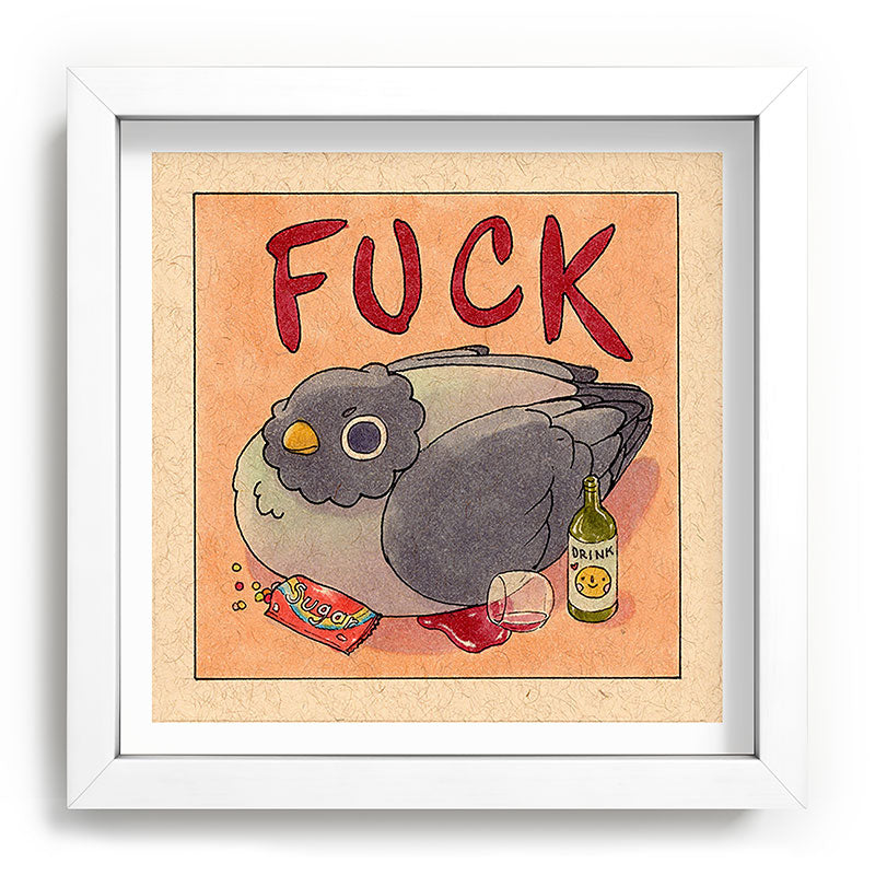 Fuck' Pigeon 05 Framed Art Print