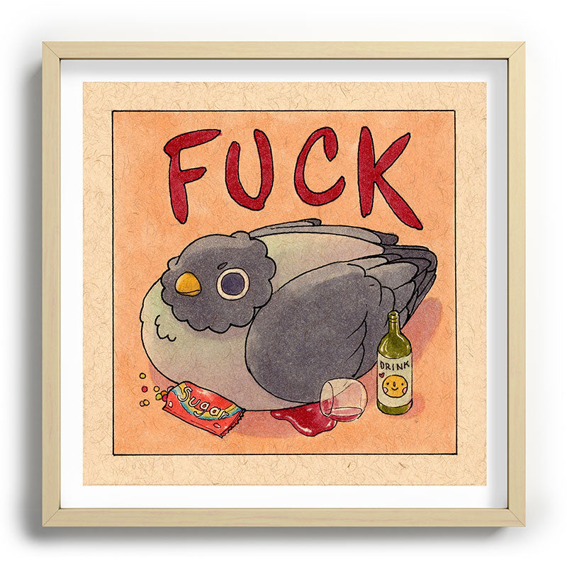 Fuck' Pigeon 05 Framed Art Print