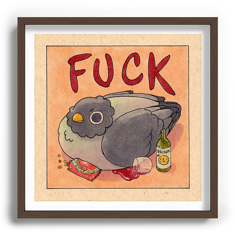 Fuck' Pigeon 05 Framed Art Print