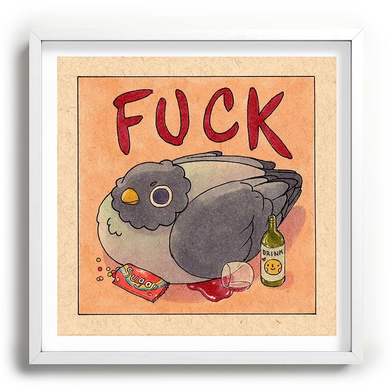 Fuck' Pigeon 05 Framed Art Print
