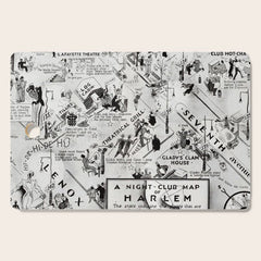 1932 Night-Club Map of Harlem, NY Centerfold from Manhattan Weekly by Elmer Simms Campbell Cutting Board