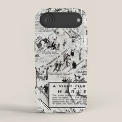 1932 Night-Club Map of Harlem, NY Centerfold from Manhattan Weekly by Elmer Simms Campbell iPhone Case