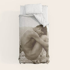 Caino' Male Nude black and white photograph / black and white photography by Wilhem von Gloeden Comforter