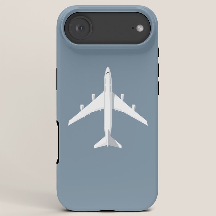 747-400 Jumbo Jet Airliner Aircraft - Slate iPhone Case