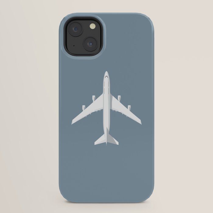 747-400 Jumbo Jet Airliner Aircraft - Slate iPhone Case
