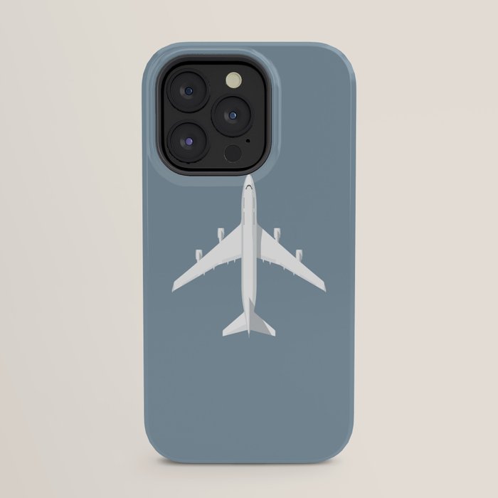 747-400 Jumbo Jet Airliner Aircraft - Slate iPhone Case