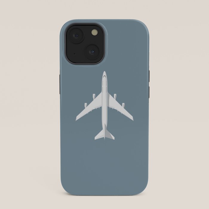 747-400 Jumbo Jet Airliner Aircraft - Slate iPhone Case