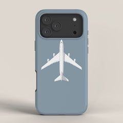 747-400 Jumbo Jet Airliner Aircraft - Slate iPhone Case