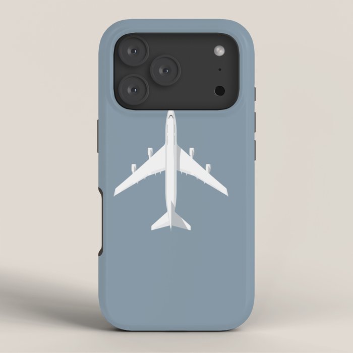 747-400 Jumbo Jet Airliner Aircraft - Slate iPhone Case
