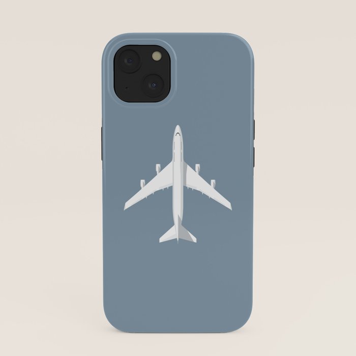 747-400 Jumbo Jet Airliner Aircraft - Slate iPhone Case