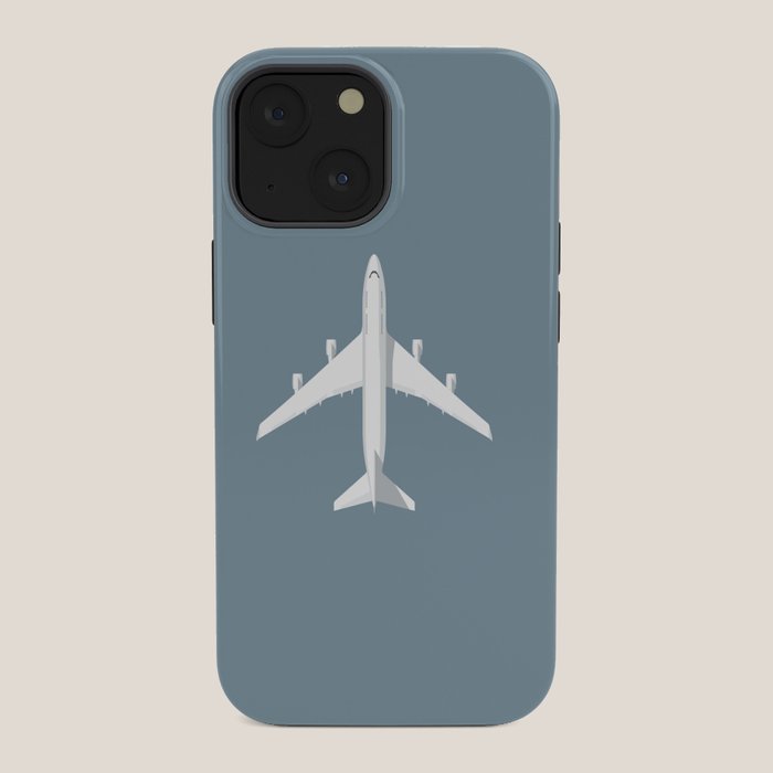 747-400 Jumbo Jet Airliner Aircraft - Slate iPhone Case