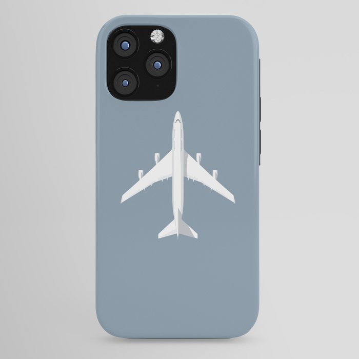 747-400 Jumbo Jet Airliner Aircraft - Slate iPhone Case
