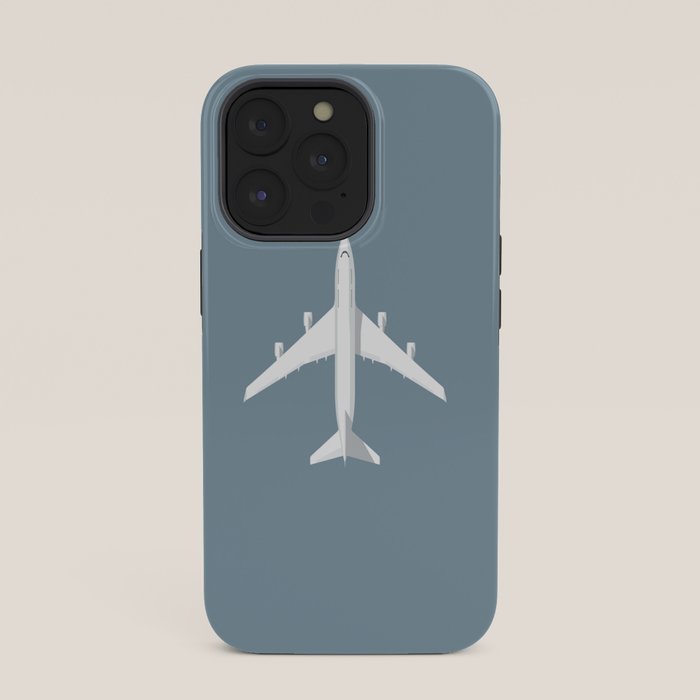 747-400 Jumbo Jet Airliner Aircraft - Slate iPhone Case