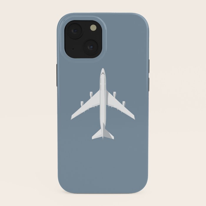 747-400 Jumbo Jet Airliner Aircraft - Slate iPhone Case