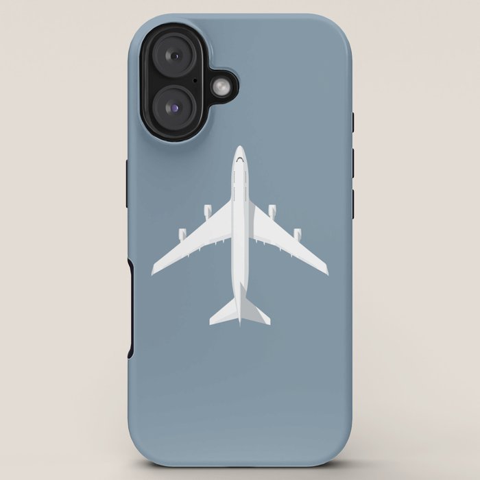 747-400 Jumbo Jet Airliner Aircraft - Slate iPhone Case