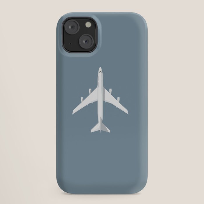 747-400 Jumbo Jet Airliner Aircraft - Slate iPhone Case