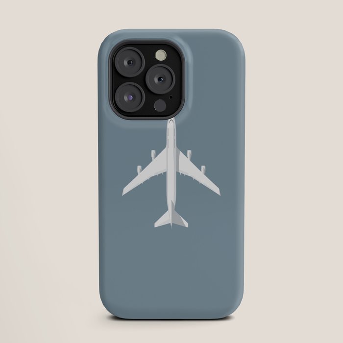 747-400 Jumbo Jet Airliner Aircraft - Slate iPhone Case