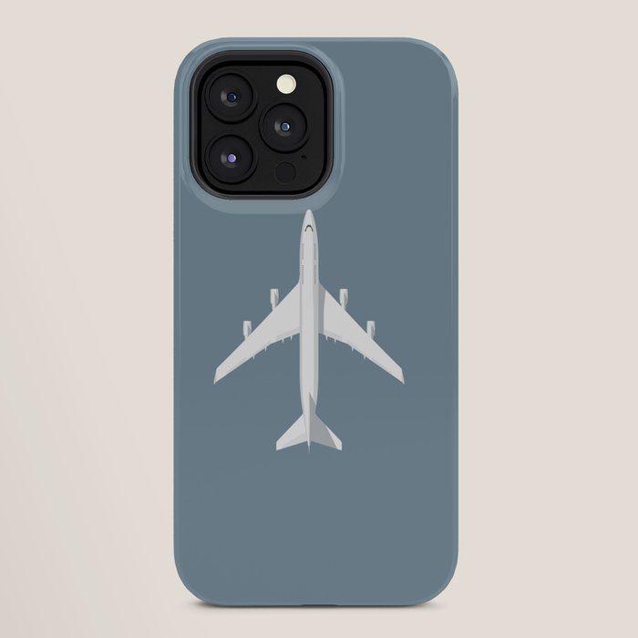 747-400 Jumbo Jet Airliner Aircraft - Slate iPhone Case