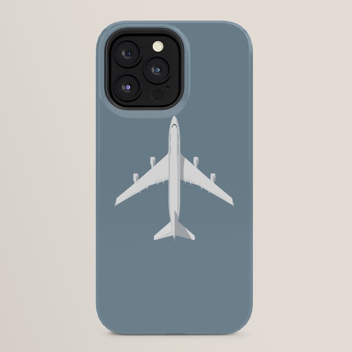 747-400 Jumbo Jet Airliner Aircraft - Slate iPhone Case