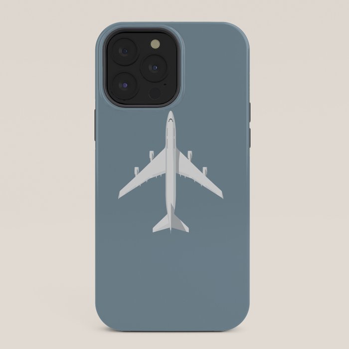 747-400 Jumbo Jet Airliner Aircraft - Slate iPhone Case