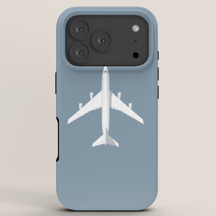 747-400 Jumbo Jet Airliner Aircraft - Slate iPhone Case