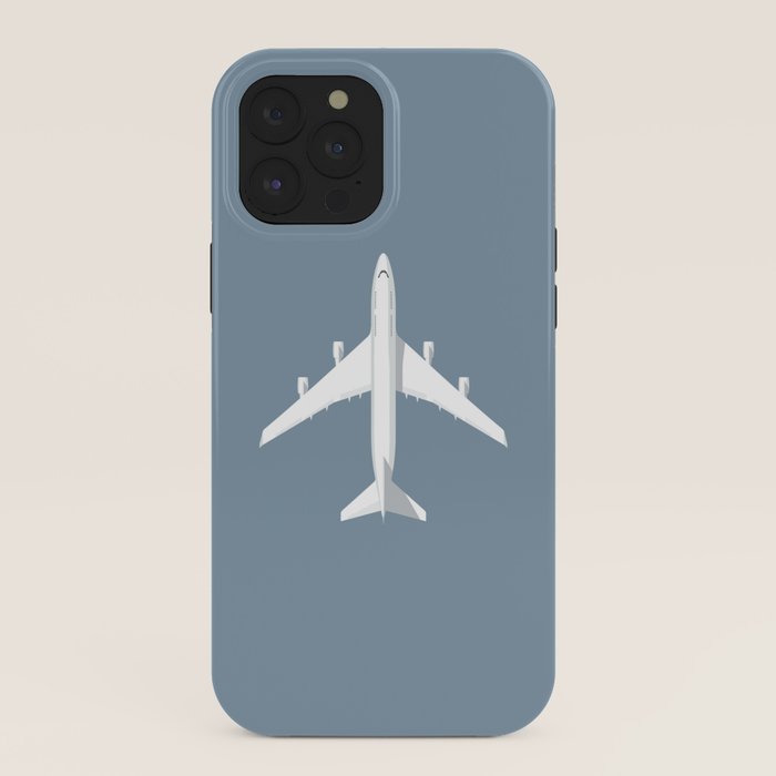 747-400 Jumbo Jet Airliner Aircraft - Slate iPhone Case