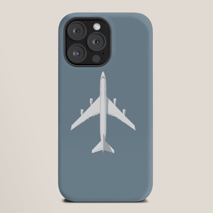 747-400 Jumbo Jet Airliner Aircraft - Slate iPhone Case