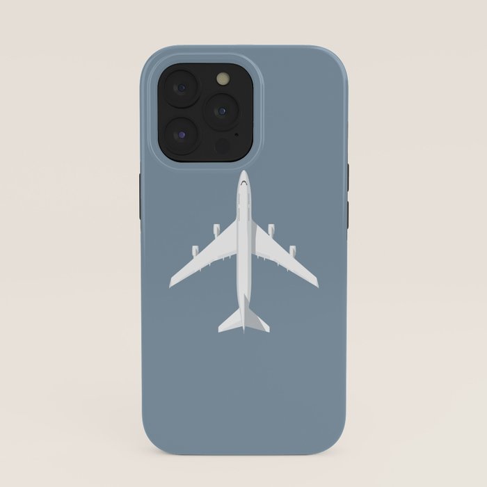 747-400 Jumbo Jet Airliner Aircraft - Slate iPhone Case
