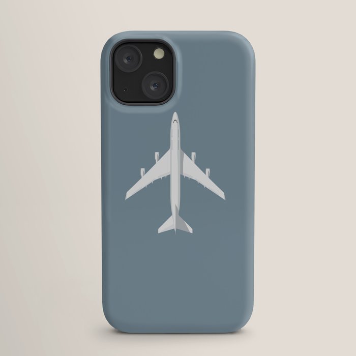 747-400 Jumbo Jet Airliner Aircraft - Slate iPhone Case