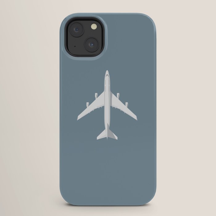 747-400 Jumbo Jet Airliner Aircraft - Slate iPhone Case