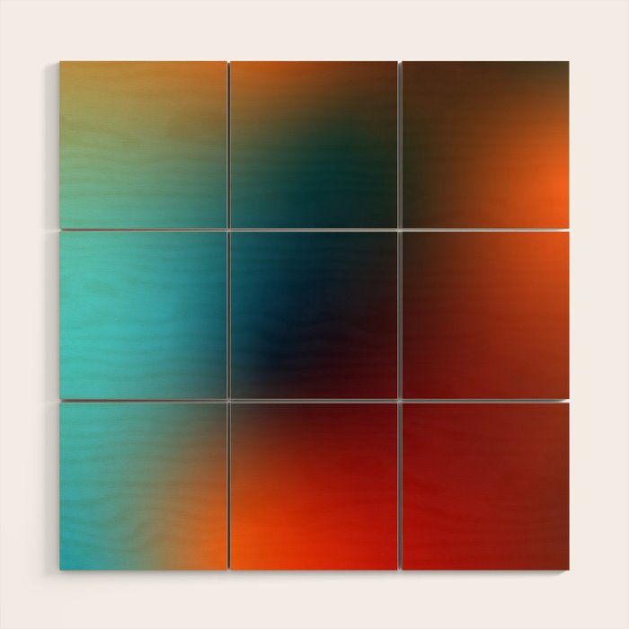 16 Intense Gradient Aura Ombre By Valourine 240821 Wood Wall Art