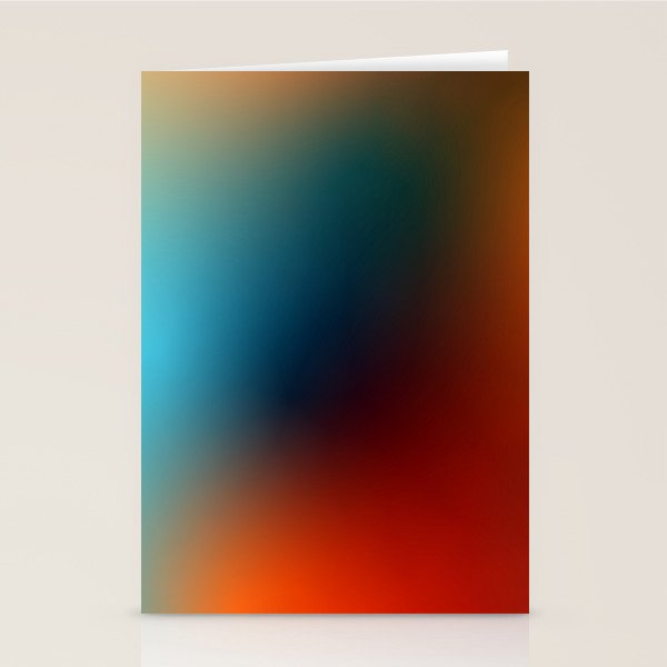 16 Intense Gradient Aura Ombre By Valourine 240821 Stationery Card