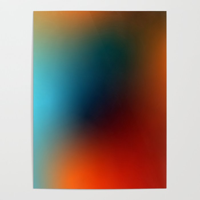 16 Intense Gradient Aura Ombre By Valourine 240821 Poster