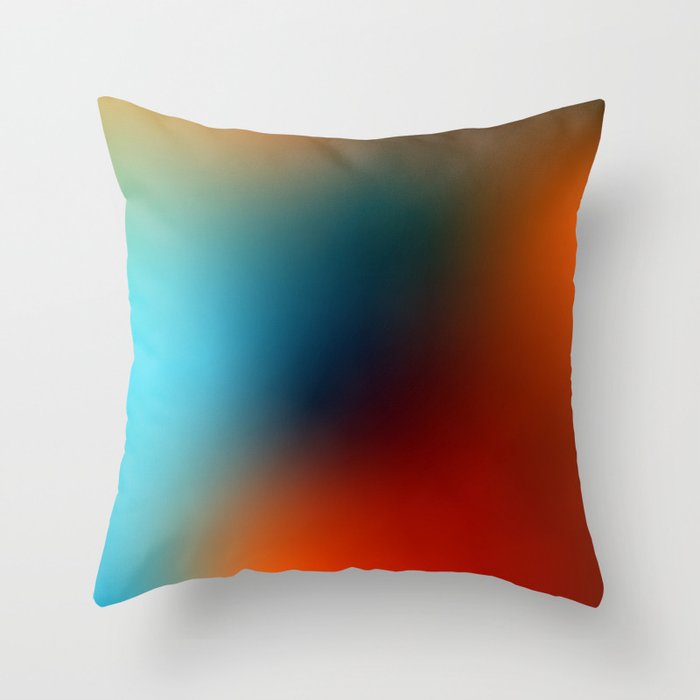 16 Intense Gradient Aura Ombre By Valourine 240821 Throw Pillow