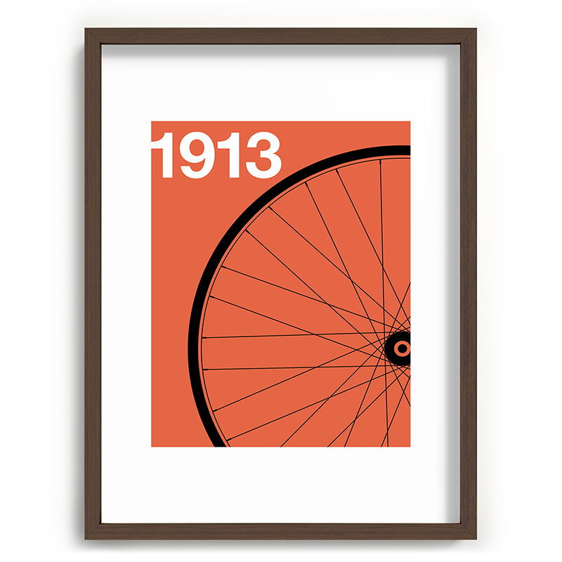 1913 - Roue de Bicyclette - Marcel Duchamp Framed Art Print