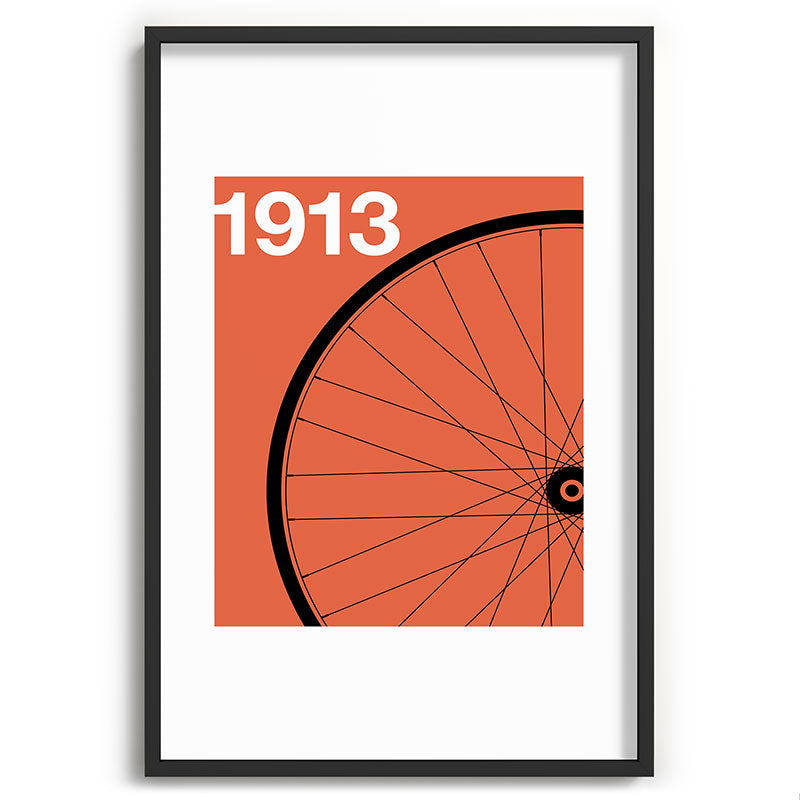 1913 - Roue de Bicyclette - Marcel Duchamp Framed Art Print