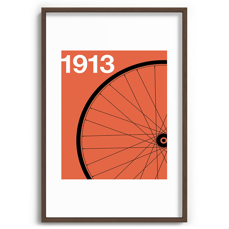 1913 - Roue de Bicyclette - Marcel Duchamp Framed Art Print