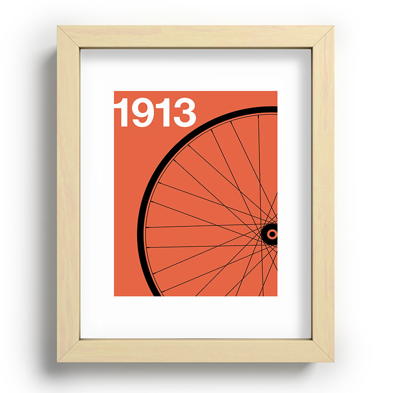 1913 - Roue de Bicyclette - Marcel Duchamp Framed Art Print