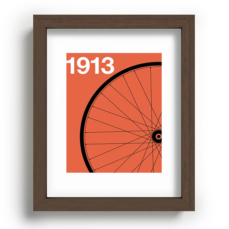 1913 - Roue de Bicyclette - Marcel Duchamp Framed Art Print