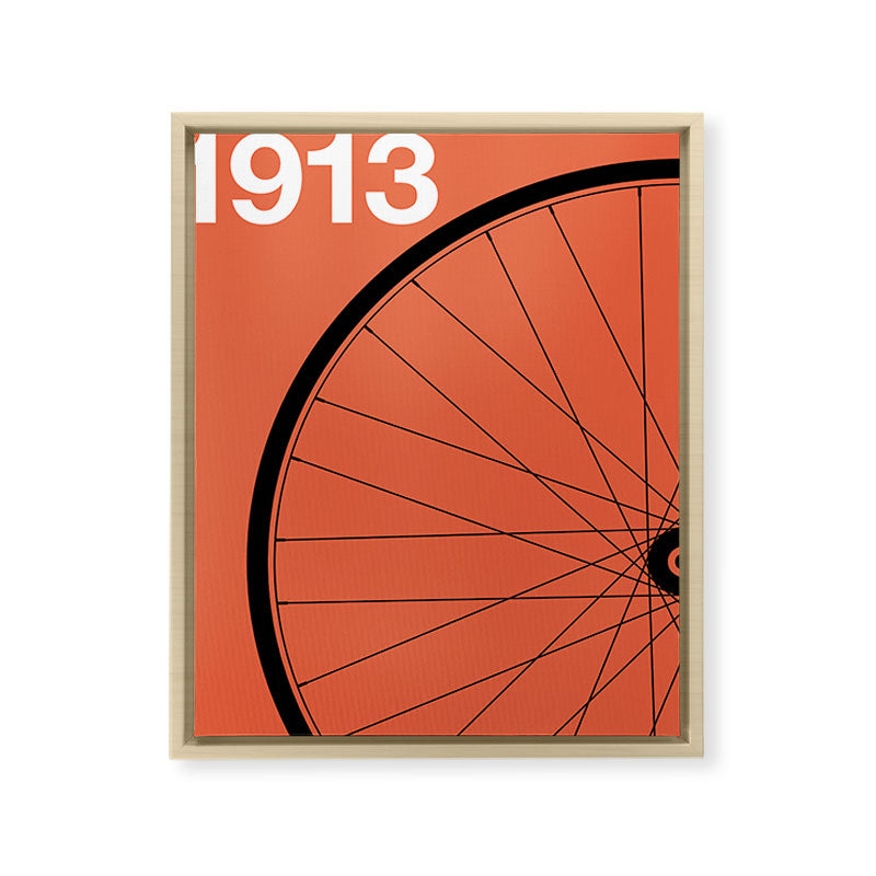 1913 - Roue de Bicyclette - Marcel Duchamp Framed Canvas Print